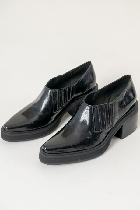 Botin ana Negro charol
