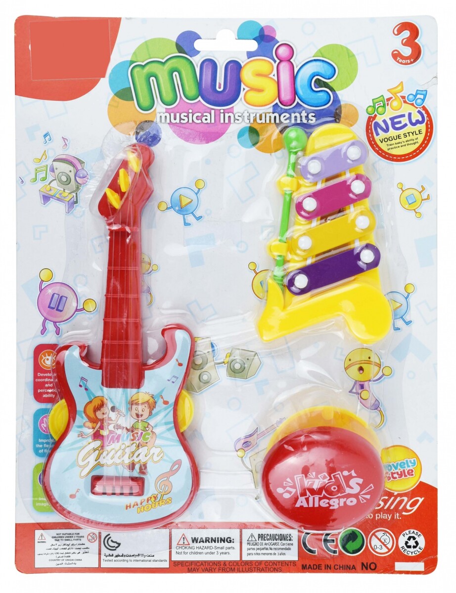 INSTRUMENTOS MUSICALES SET X3PCS 