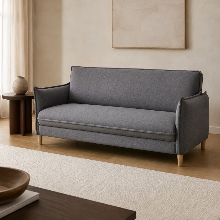 Sillón Cama Lauren c/Baúl Gris