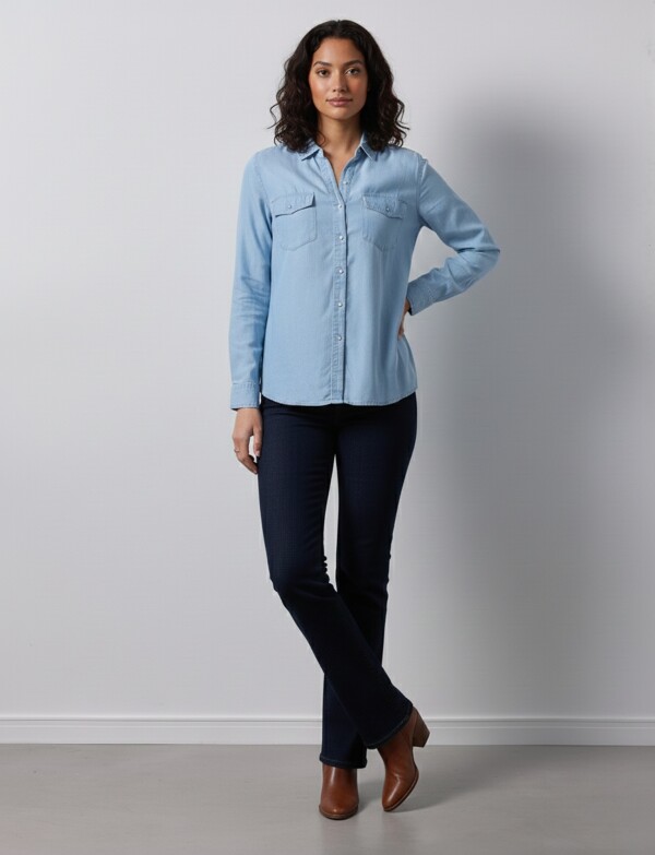 Camisa Lyocell JEAN CLARO