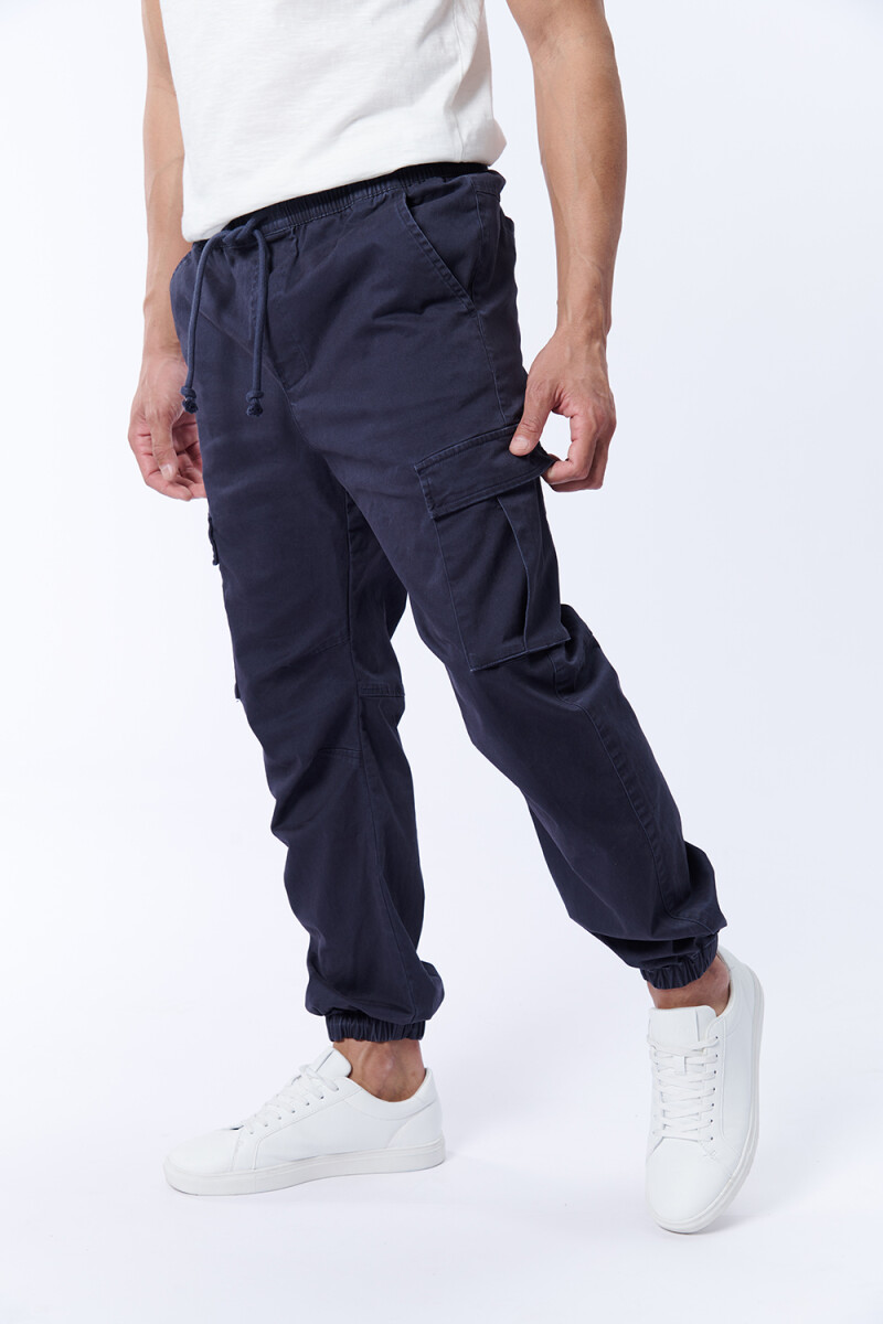 Pantalón cargo jogger Azul
