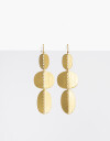 Aros Colgantes Largos Bronce Aros Largos Bronce Chapones - Dorado Bronce