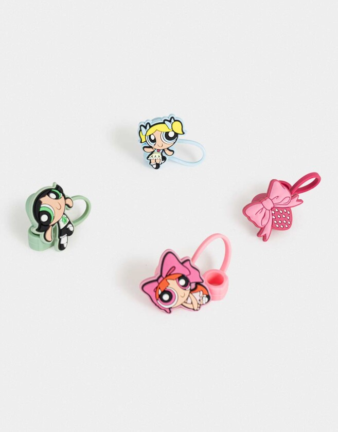Rega Varios Silicona Set De Toppers Chicas Superpoderosas - Combinacion Multicolor
