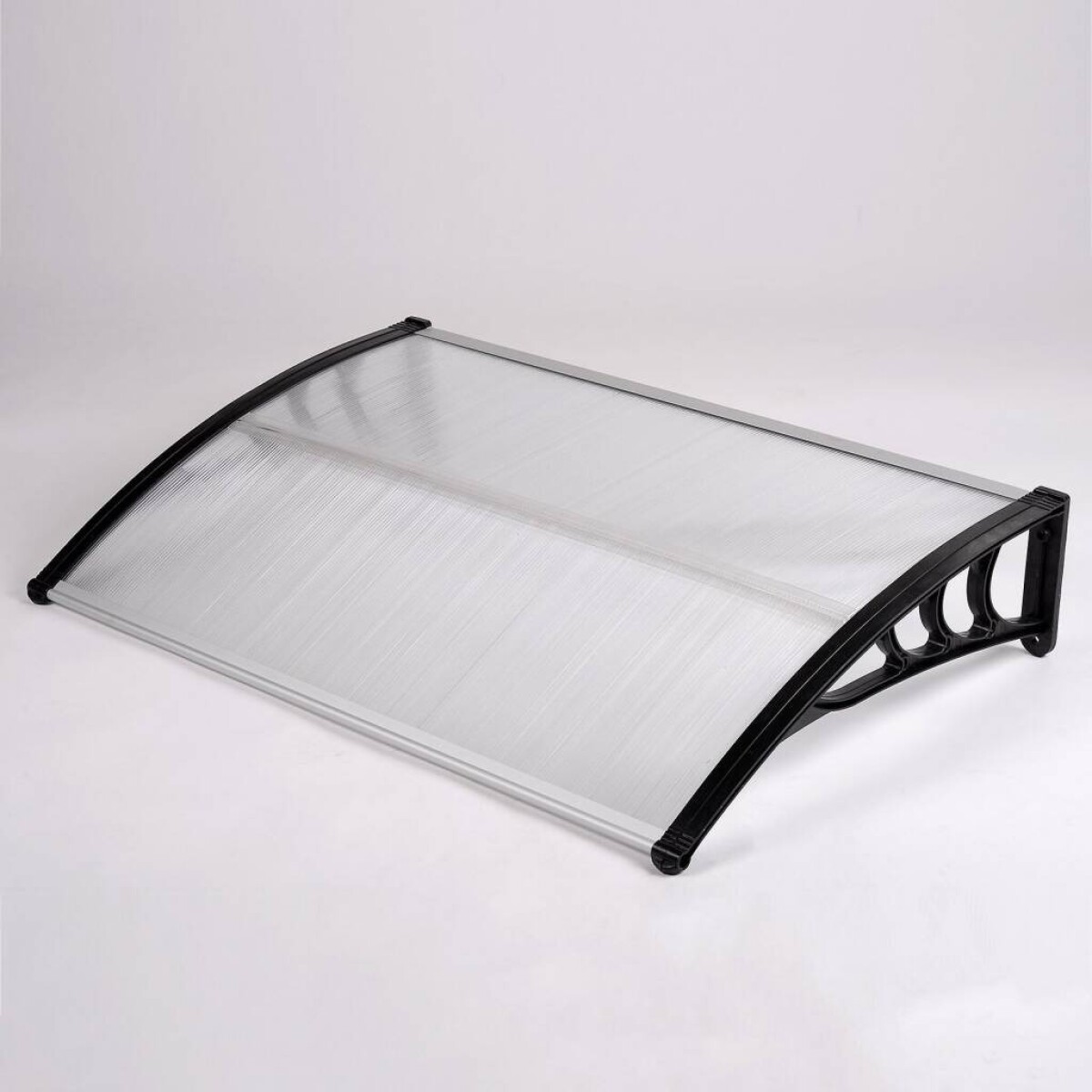 Alero de Policarbonato 150 x 80 cm – Protección contra Lluvia, Sol y Rayos UV 