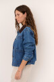 CHAQUETA JEAN CUELLO CHOCOLATE