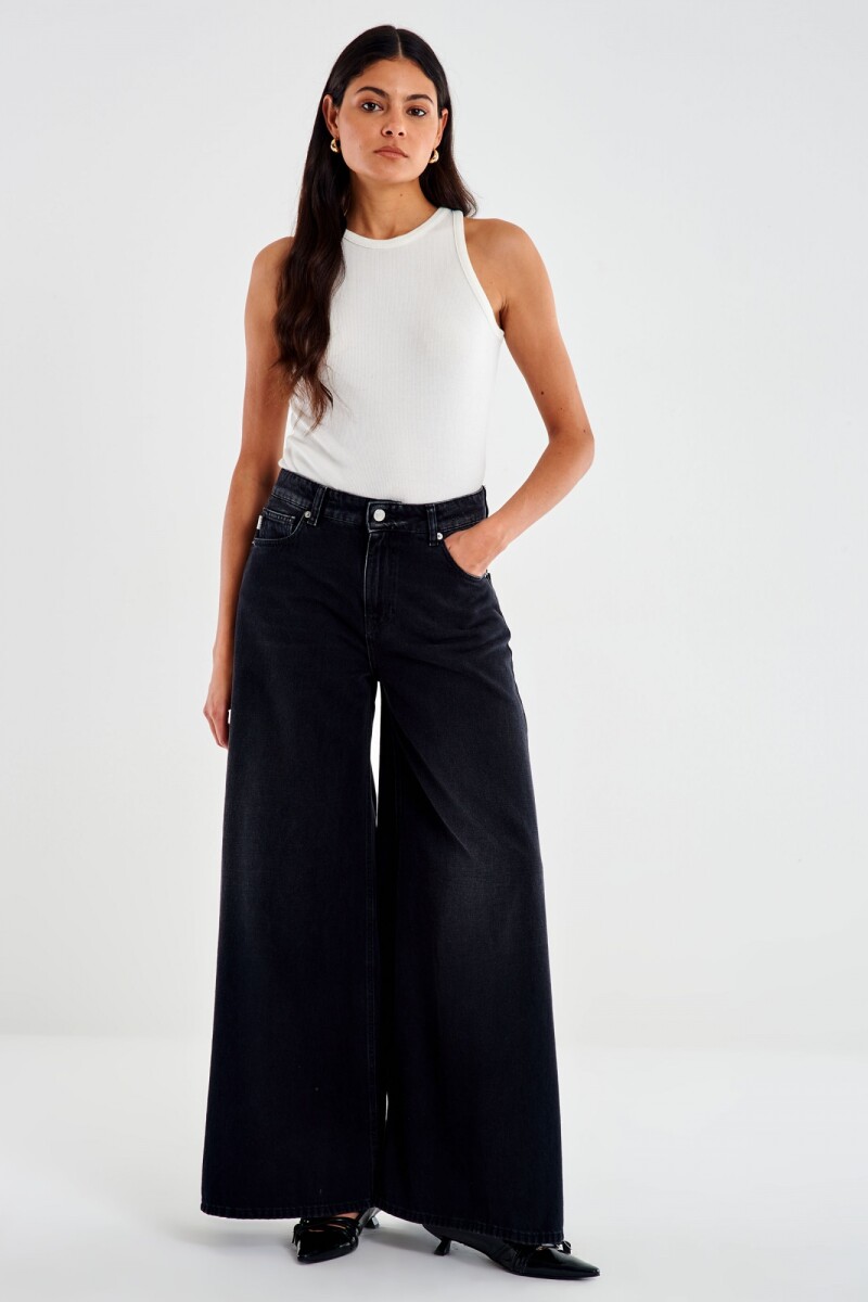 DENIM ANCHO Negro
