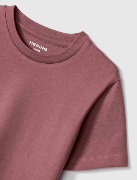 CAMISETA BÁSICA UNISSEX INFANTIL ROSA