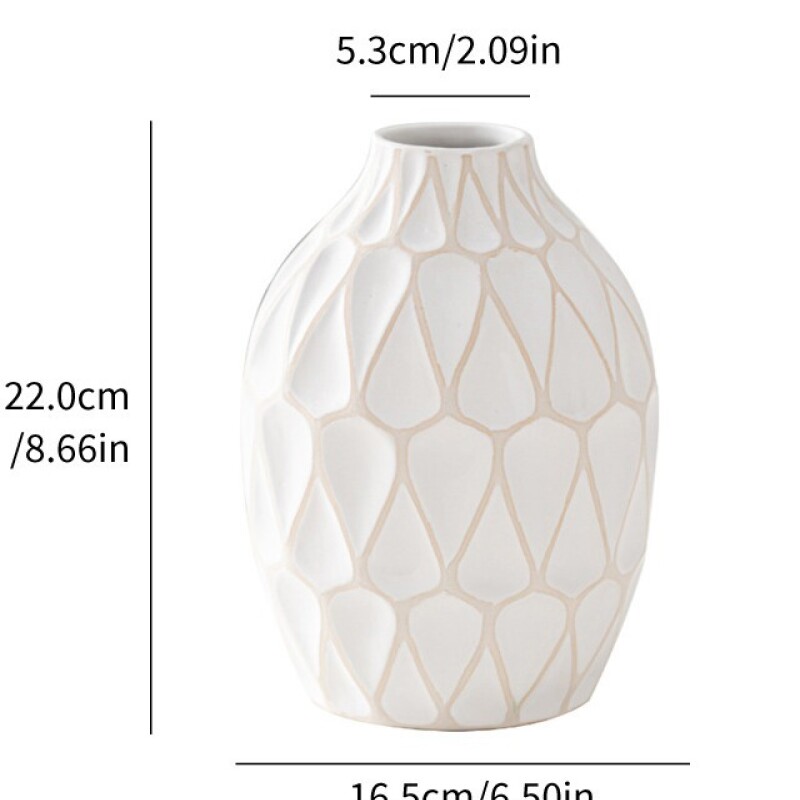 FLORERO CERÁMICA GOTA BEIGE FLORERO CERÁMICA GOTA BEIGE