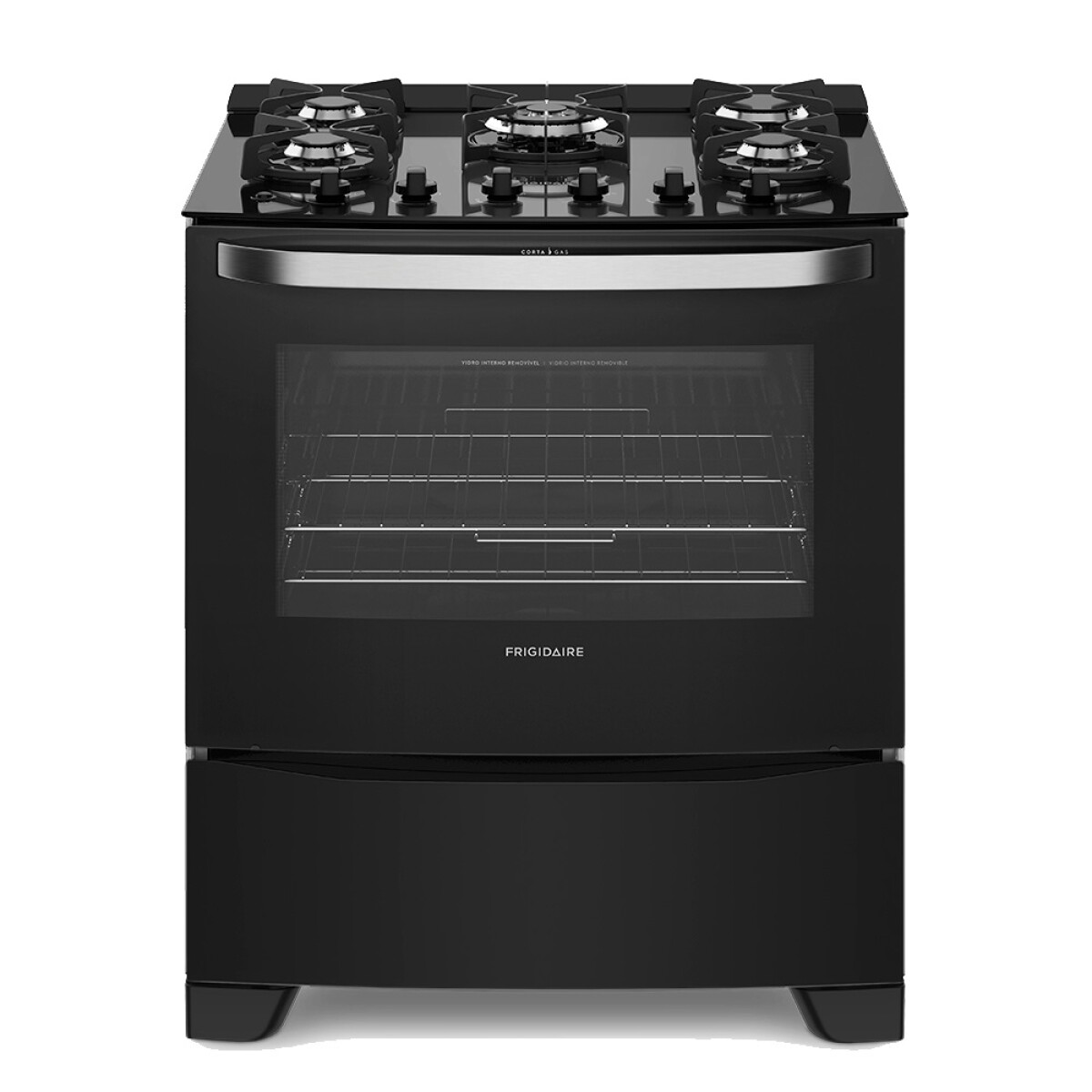 ESTUFA AL PISO FRIGIDAIRE, 30", 5 QUEMADORES SELLADOS, A GAS 