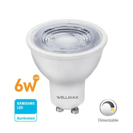 ZZ LAMPARA LED DICROICA 6.5W GU10 CALIDA DIMERIZABLE WELLMAX ++ N/a
