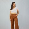 Pantalon Cargo Cropped Terracota