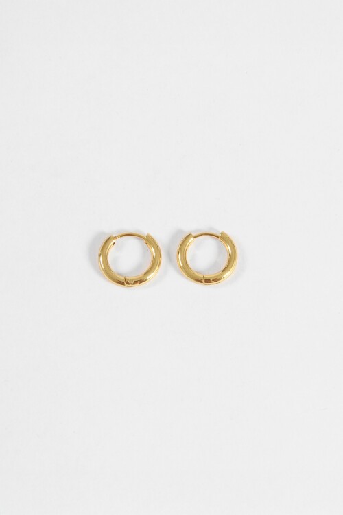 Aros acero extra small dorado