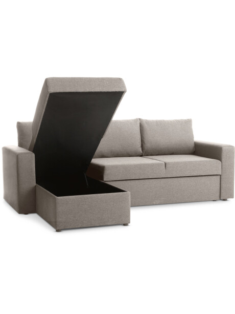 Sofá cama MARSLEV chaise longue gris cl Sofá cama MARSLEV chaise longue gris cl
