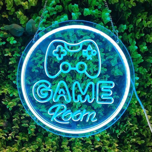 Letrero Neon Cuadro Led Game Room Usb LETRERO NEON "GAME ROOM" HY-7850