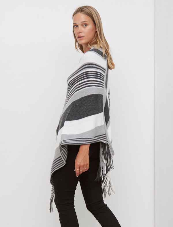 Poncho Soft GRIS/MULTI