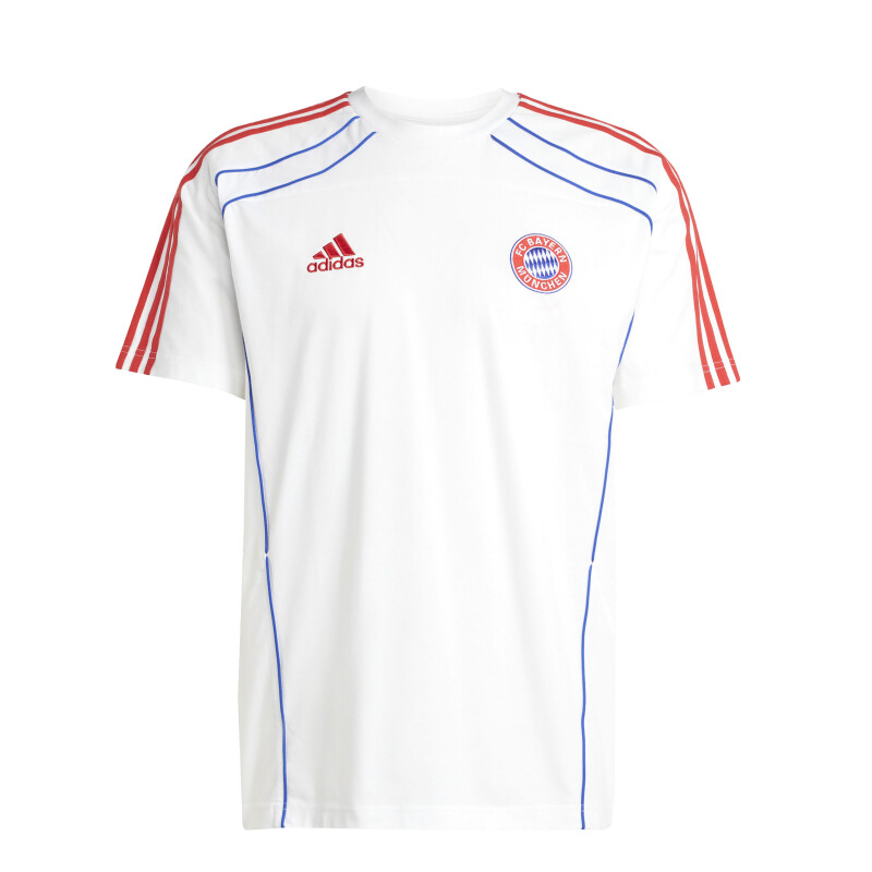 Remera de Hombre Adidas FC Bayern Munich Blanco - Azul - Rojo
