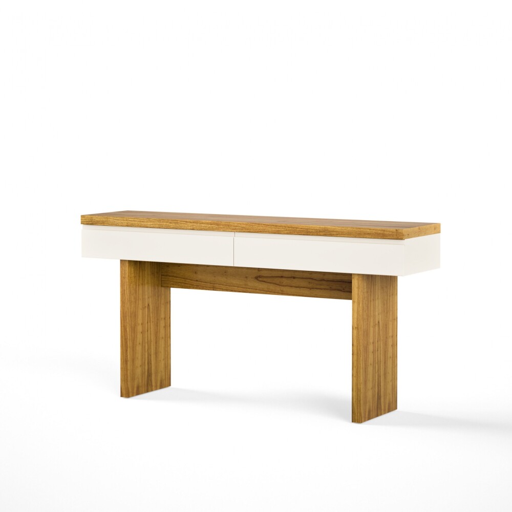 Aparador 2 Cajones SUD - Linea Manhattan Off White / Cinamomo