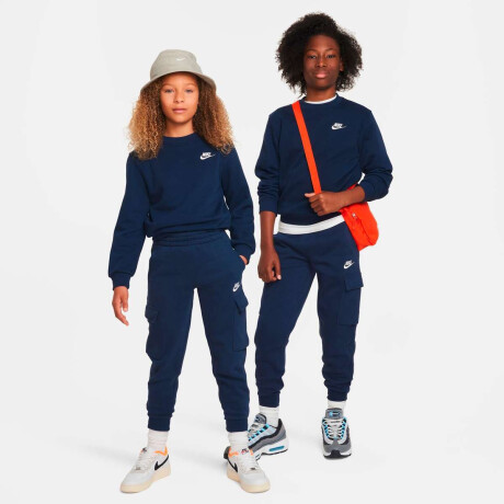 Pantalón Largo Nike Sportswear Club Fleece Cargo de Niños Azul