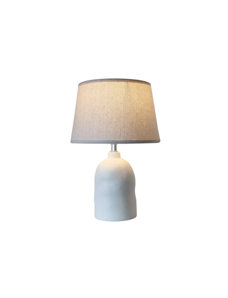 LAMPARA MESA CERAMICA D25x37CM TEXTURA BLANCO LAMPARA MESA CERAMICA D25x37CM TEXTURA BLANCO