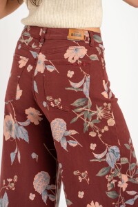 Jean Wide Leg Print Print