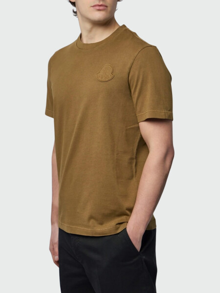MONCLER - Remera de algodón con logo 242
