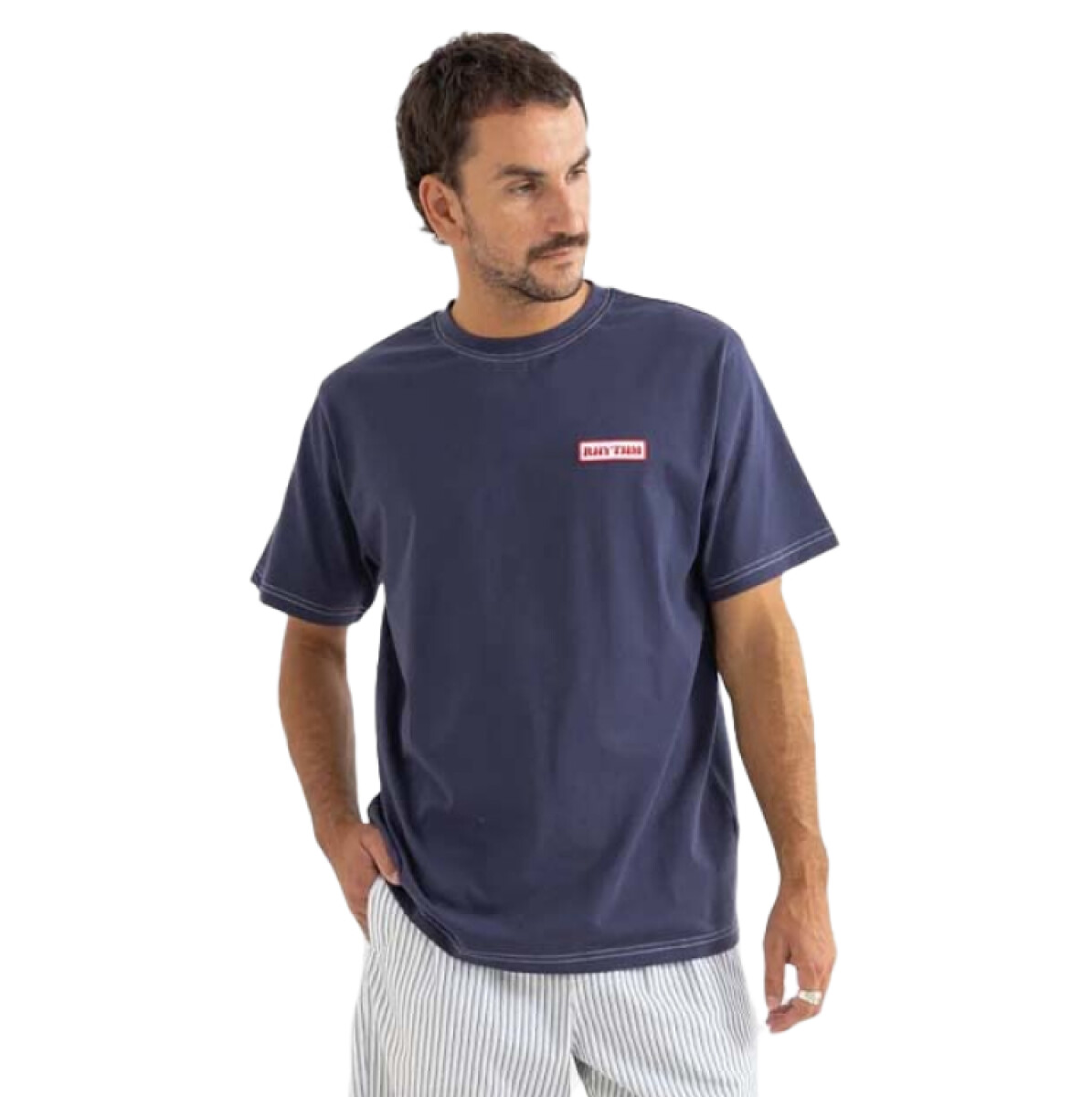 Remera Rhythm Mechanics Vintage - Azul 