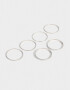 Pulseras Rígidas Sets De metal Set De Pulseras De Metal - Plateado Niquel