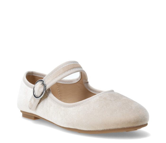 Ballerina ANIAK de terciopelo Beige