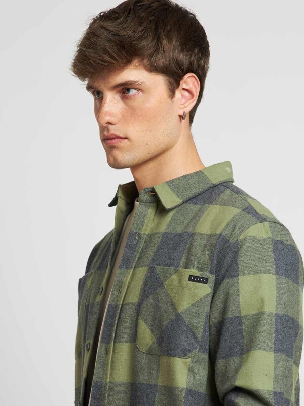 CAMISA OMIL RUSTY Gris/verde