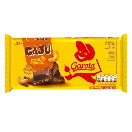 Tableta de Chocolate Garoto Caju 80 G 001