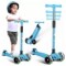 Monopatín Piccoly 3 Ruedas Para Niños Con Luces Celeste