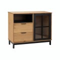 Imagen de Mueble Aparador RUSTICO Denise 1 Puerta 2 Cajones Madera Maciza