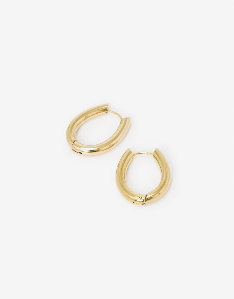 Aros Argollas Metal Argollas De Acero - Dorado