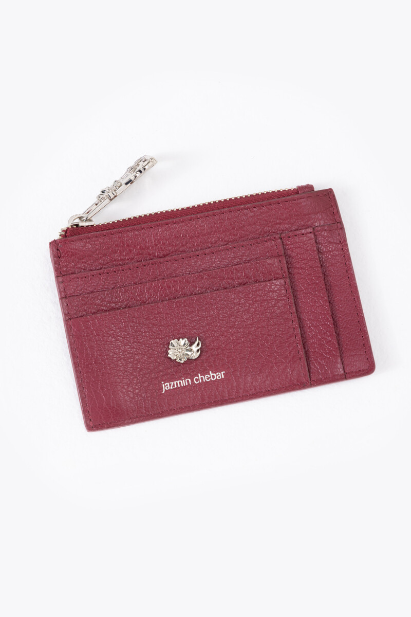 TARJETERO BARROQUE Bordo