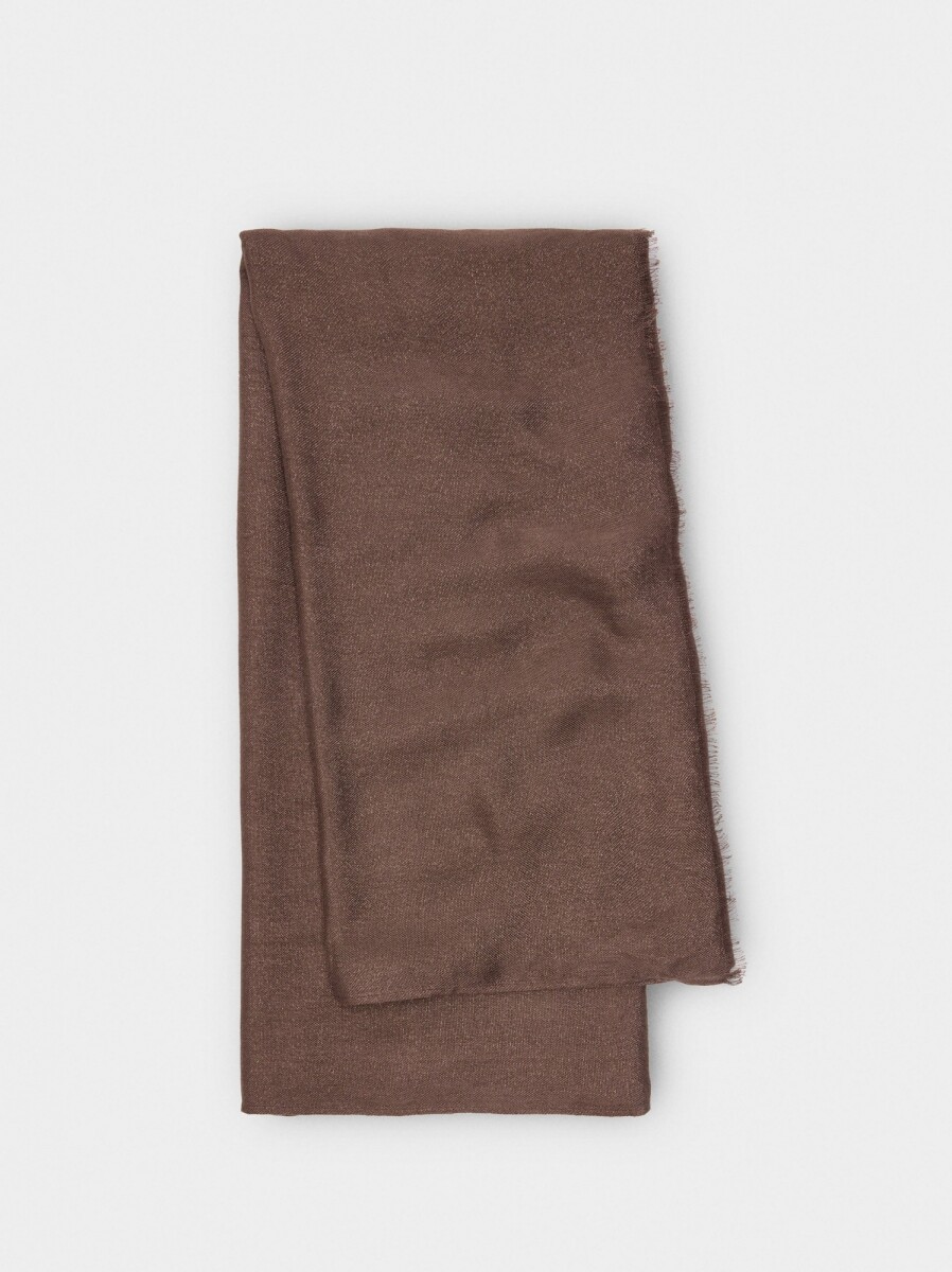 Pañuelo De Ceremonia Con Hilo Metalizado - marron 
