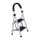 Escalera Tijera 2 Escalones De metal/plastico Base Antideslizante Negro/Blanco