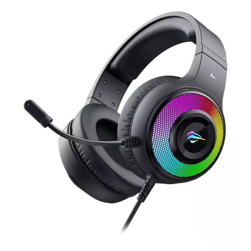 Auriculares Havit HV-H2042D Gaming con microfono Negro RGB Auriculares Havit HV-H2042D Gaming con microfono Negro RGB