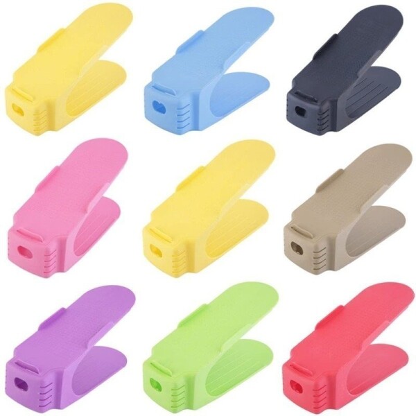Organizador De Zapatos Regulable En Altura Zapatero Calzado® Variante Color Celeste