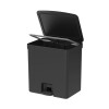 Papelera con pedal 20L Negro