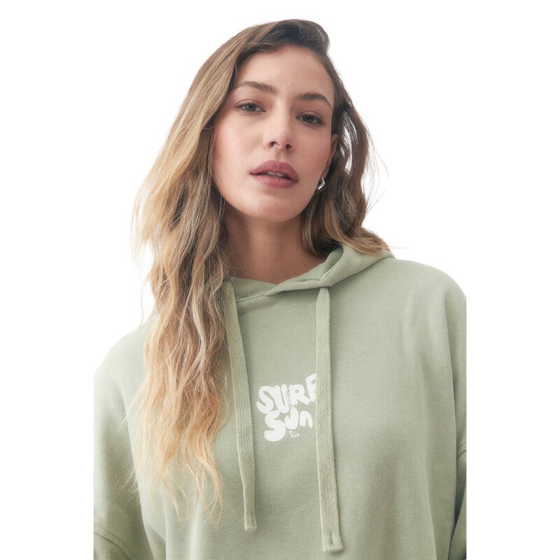 Roxy Buzo Con Capucha Oversize Midnight Hike Mujer - Verde Verde
