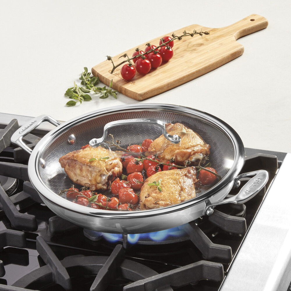 Cuisinart® FUSIONPLUS HYBRID SARTÉN MULTIUSO CON TAPA EN ACERO INOXIDABLE 12" N/A