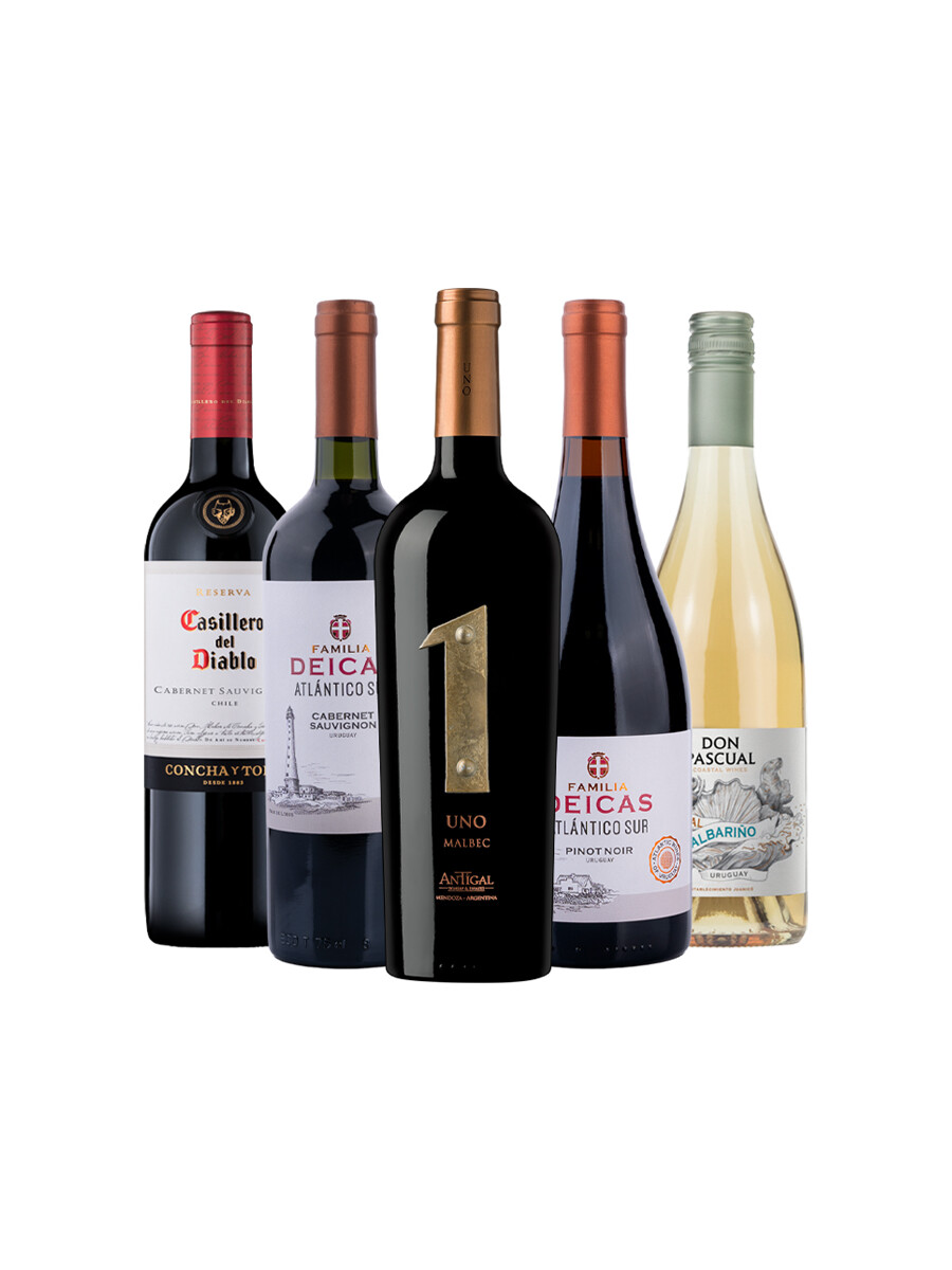Pack Bacán Selección San Valentin x5 vinos Match Perfecto Pack Bacán Selección San Valentin x5 vinos Match Perfecto