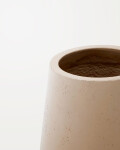 Macetero Calun de cemento beige Ø 50 cm Macetero Calun de cemento beige Ø 50 cm