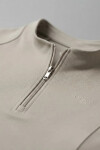 Remera Medio Cierre Oreiro Beige