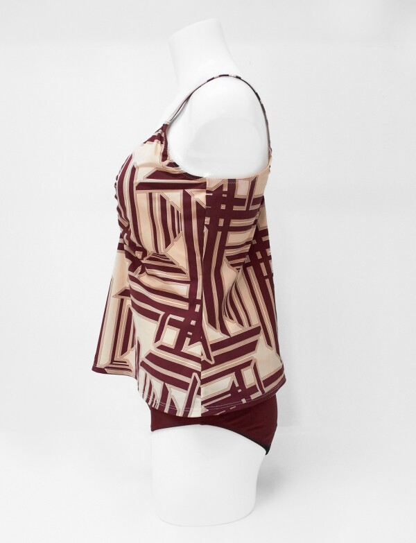 Tankini Estampado BORDEAUX/MULTI