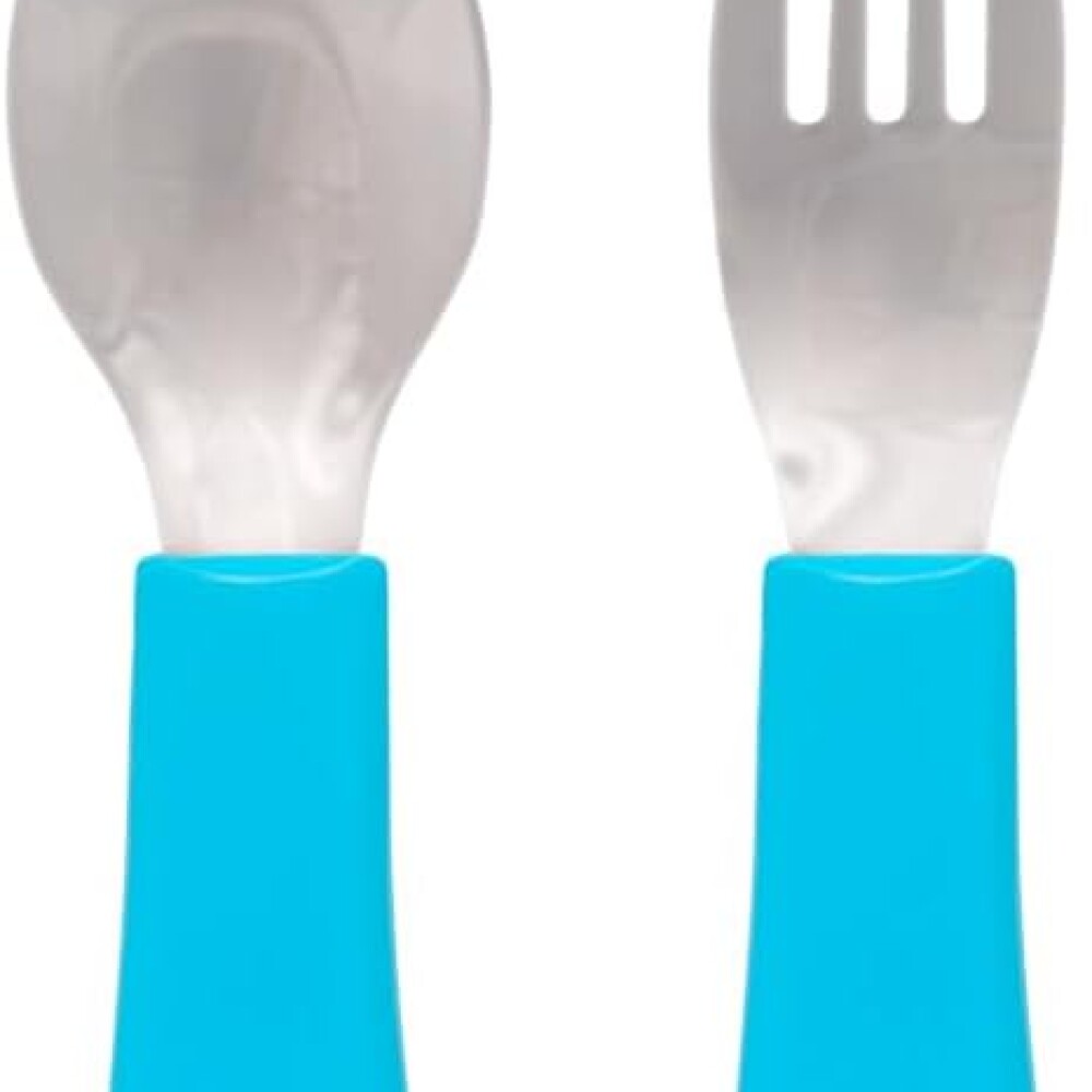 Set cubiertos metal ZOO BUBA celeste