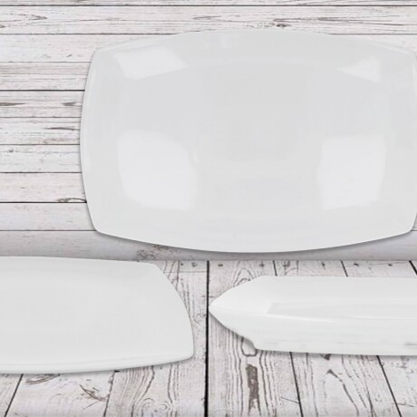 Bandeja rectangular de ceramica Bandeja rectangular de ceramica