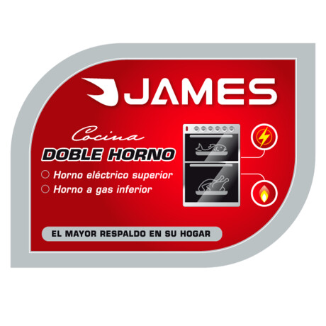 Cocina doble horno James 4H C-900A TKS Inox. DH Cocina doble horno James 4H C-900A TKS Inox. DH
