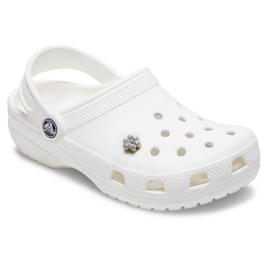 Jibbitz Tiny Silver Gem Flower Multicolor