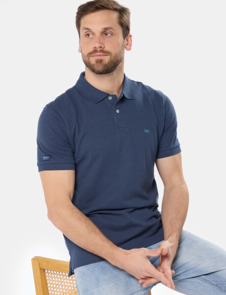 REMERA POLO LISA PIQUÉ Denim